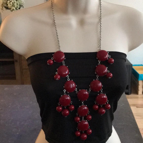 Red bubble necklace - Picture 2 of 2